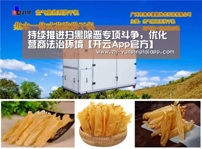 持续推进扫黑除恶专项斗争,优化营商法治环境【开云App官方】(图3) 开云App官方